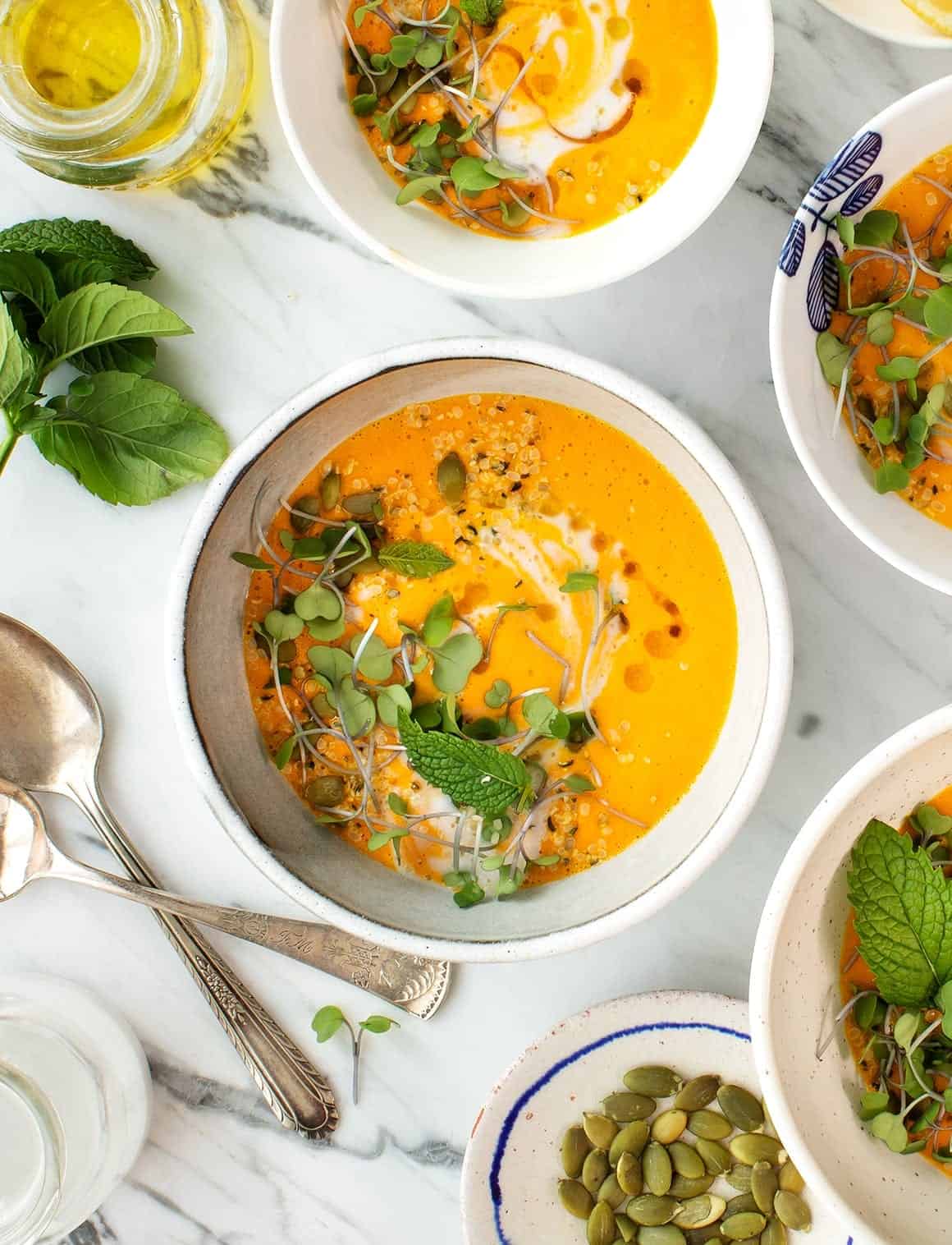 Carrot Coconut Soup_healthy fall soup recipes