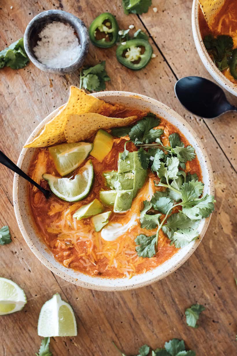 Easy Mexican Chicken Tortilla Soup_healthy fall soup recipes