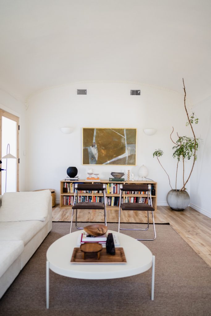 Diana Ryu living room with large white sofa