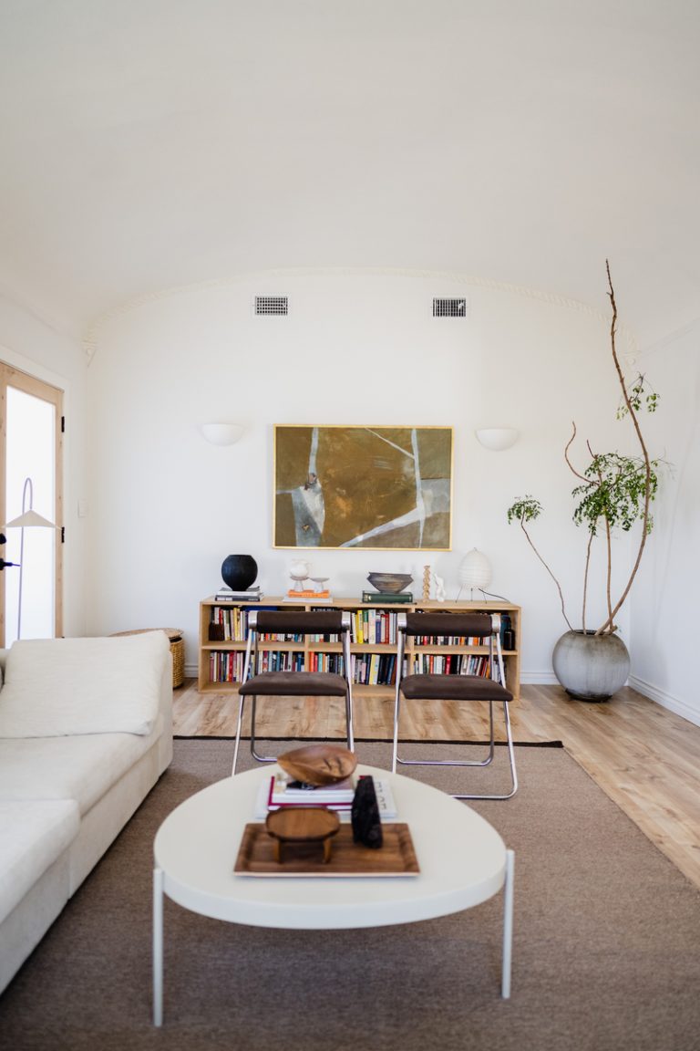 Diana Ryu living room with large white sofa