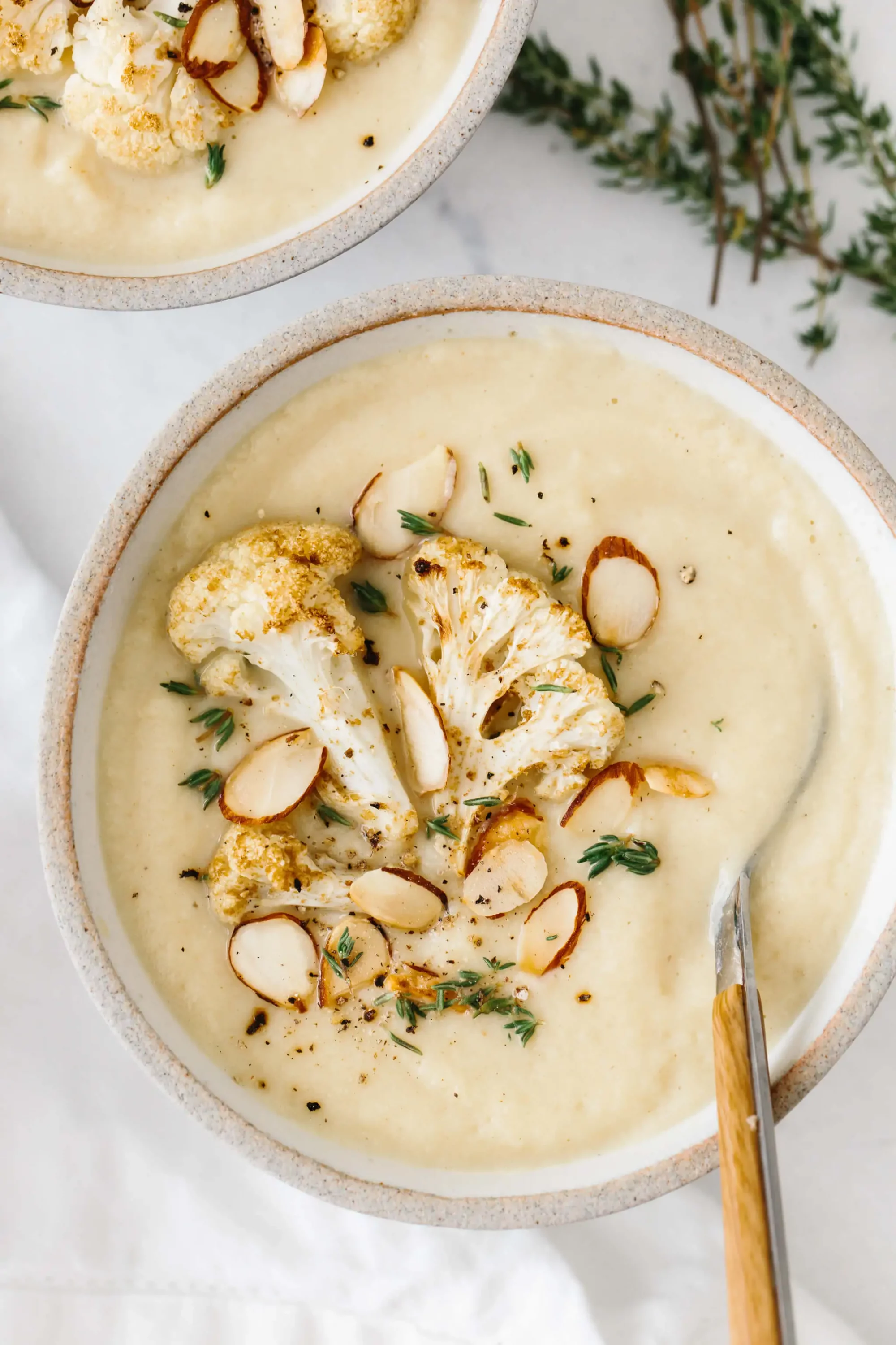 Roasted Cauliflower Soup_healthy fall soup recipes