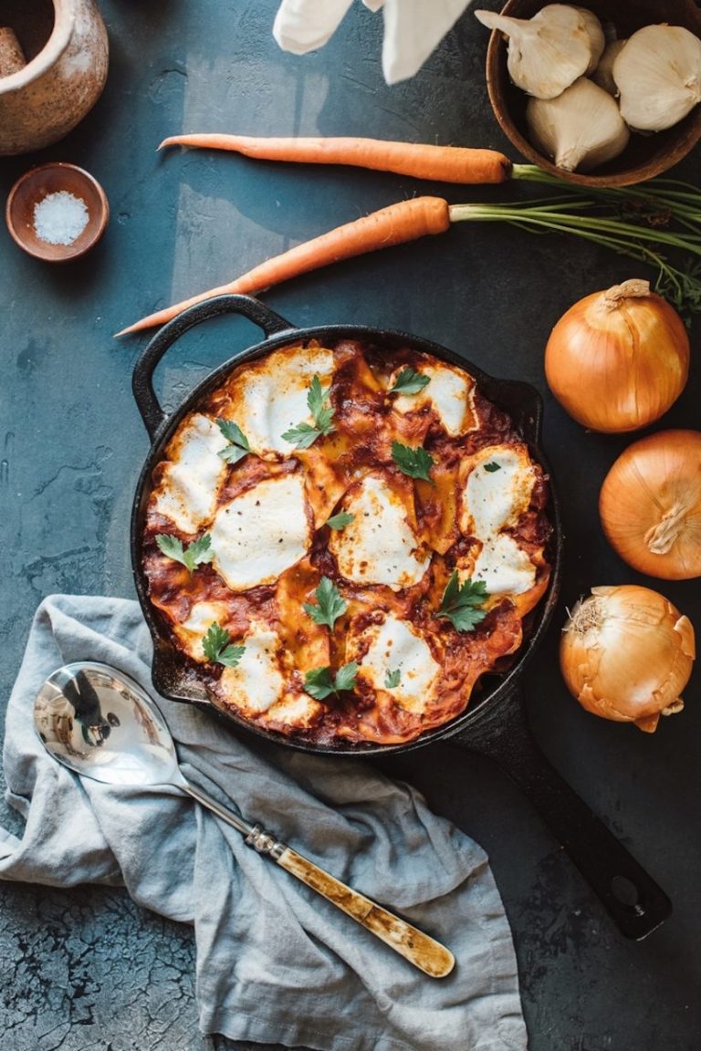 Skillet Eggplant Lasagna_easy one-pot recipes