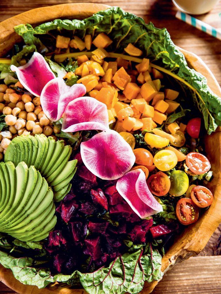 Malibu Farm Rainbow Vegan Chop Salad_easy make-ahead appetizers