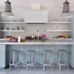 light blue kitchen cabinets