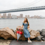 things to do on a rainy day, brooklyn bridge, umbrella, lauren bush lauren