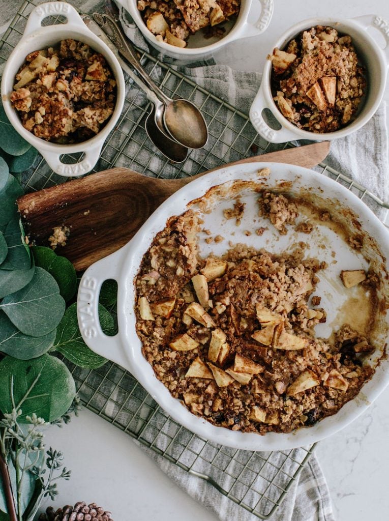 Apple Pie Baked Oatmeal_apple recipes