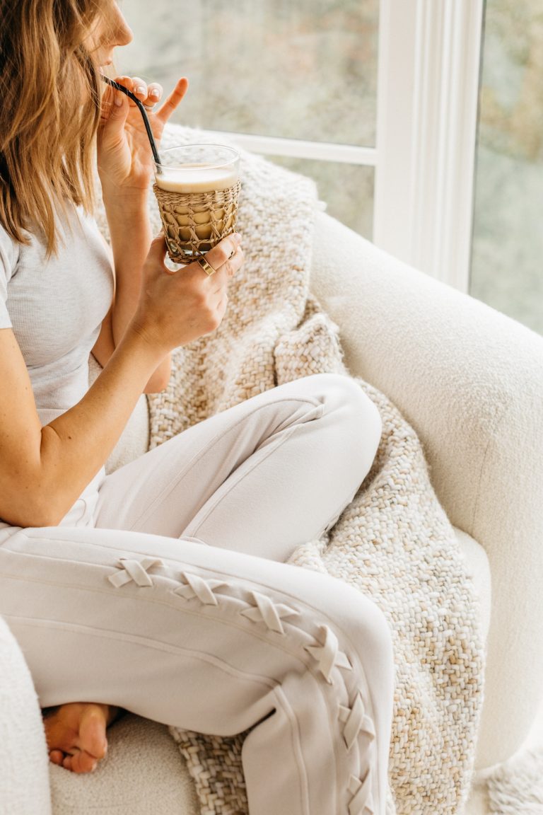 Camille Styles coconut milk drink