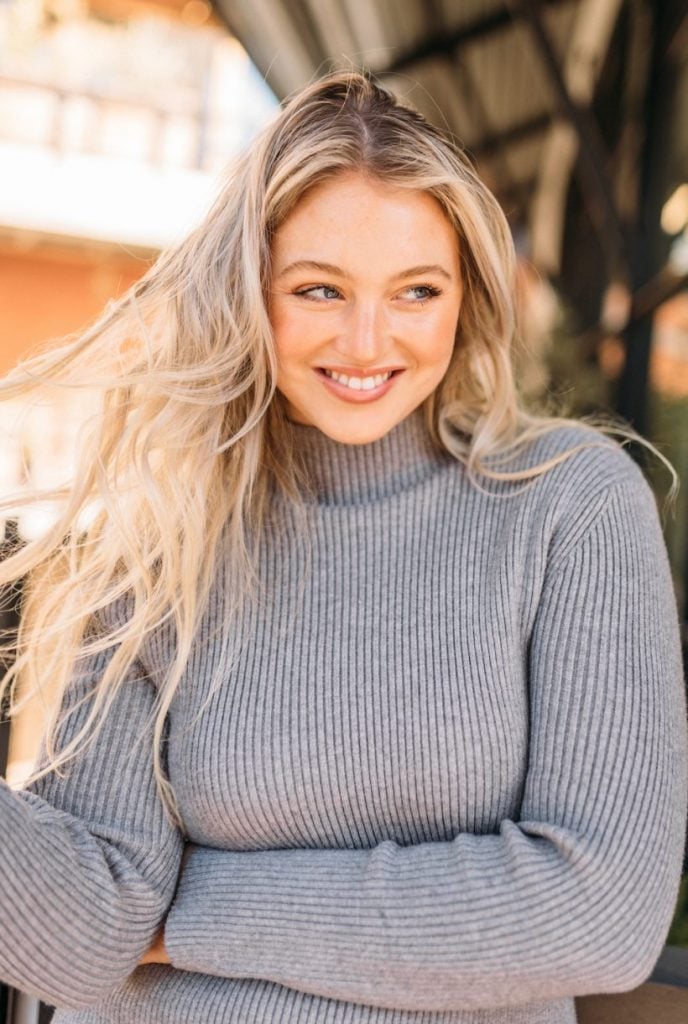 Iskra Lawrence smiling