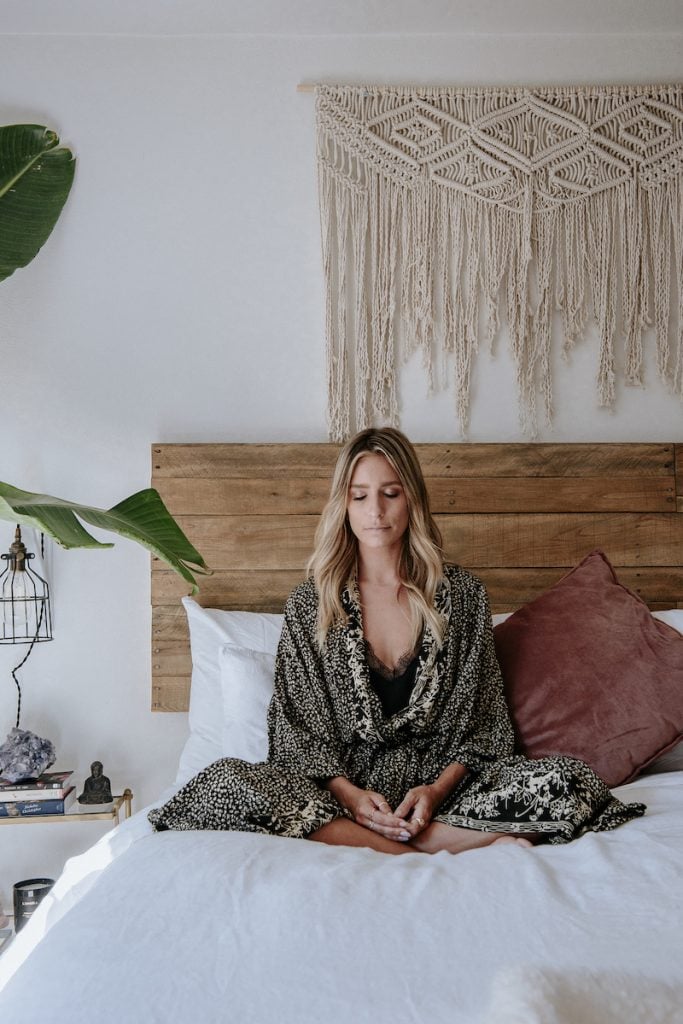 Renee Bargh meditating_things to do on a rainy day