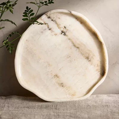 Organic onyx stone tray