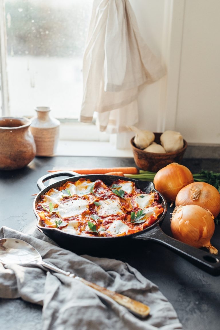 skillet eggplant lasagna