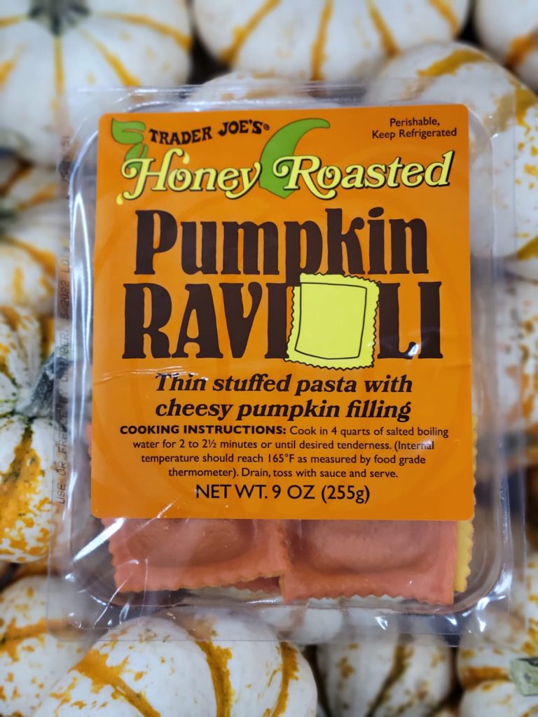 Honey Roasted Pumpkin Ravioli_trader joe's fall 2022