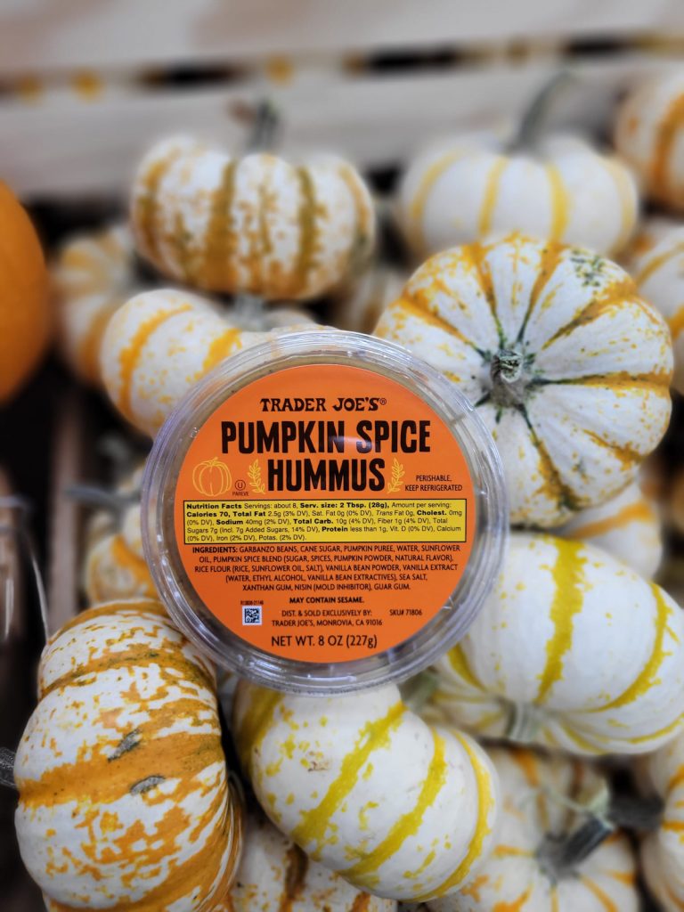 Pumpkin Spice Hummus_trader joe's fall 2022