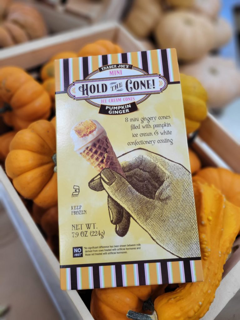 Pumpkin Ginger Hold the Cone_trader joe's fall 2022