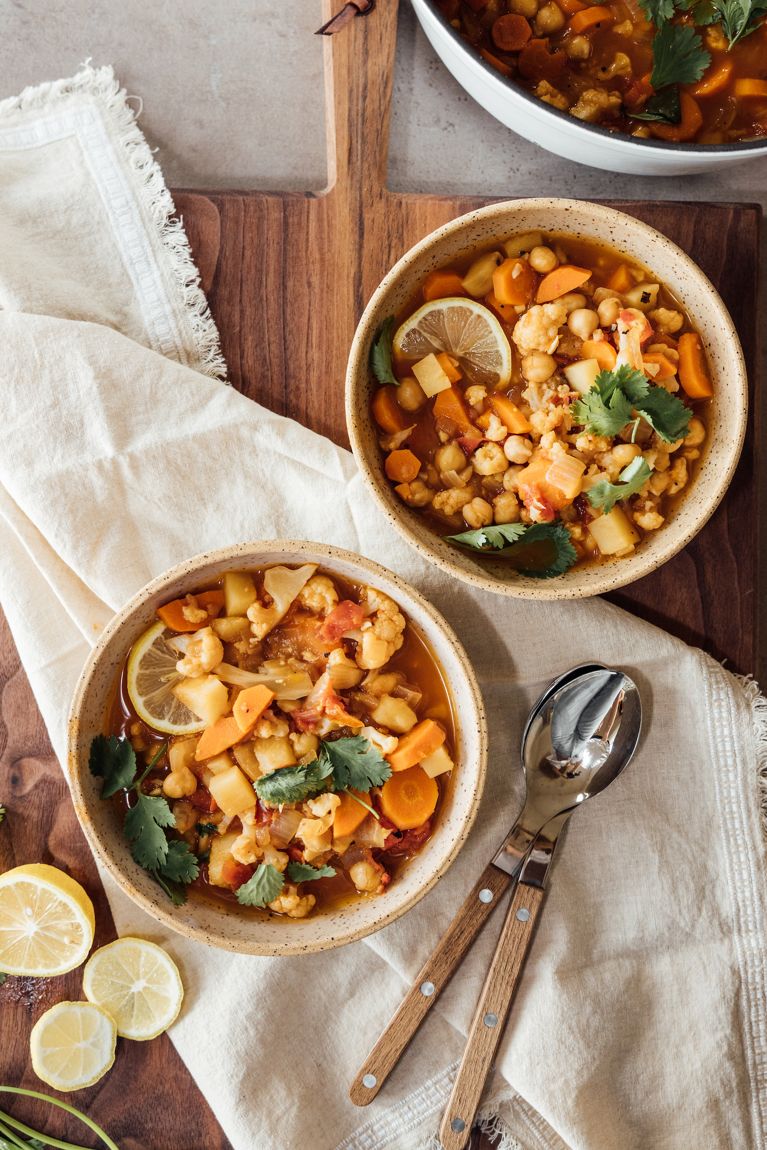 one pot moroccan vegetarian stew recipe, easy healthy dinner