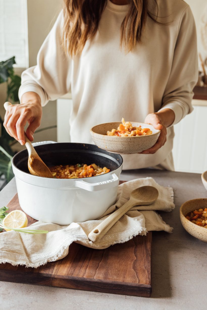 one pot moroccan vegetarian stew recipe, easy healthy dinner