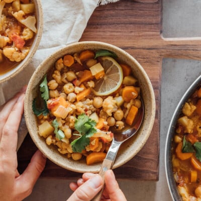 Vegetarian stew recipe.