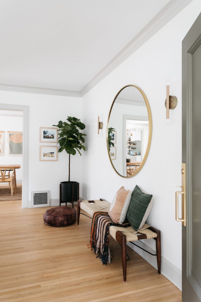 cozy, warm-hued living room