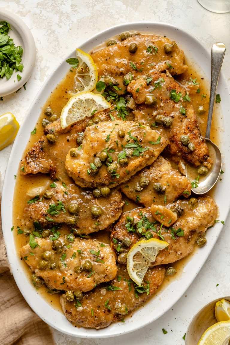 crockpot chicken piccata from the defined dish_crockpot meals for a crowd