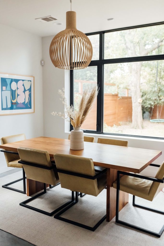Jen Pinkston mid-century modern dining room