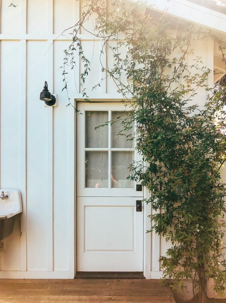 white farmhouse door