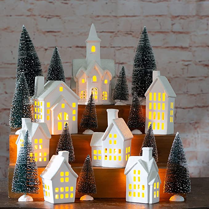 porcelain christmas village from amazon
