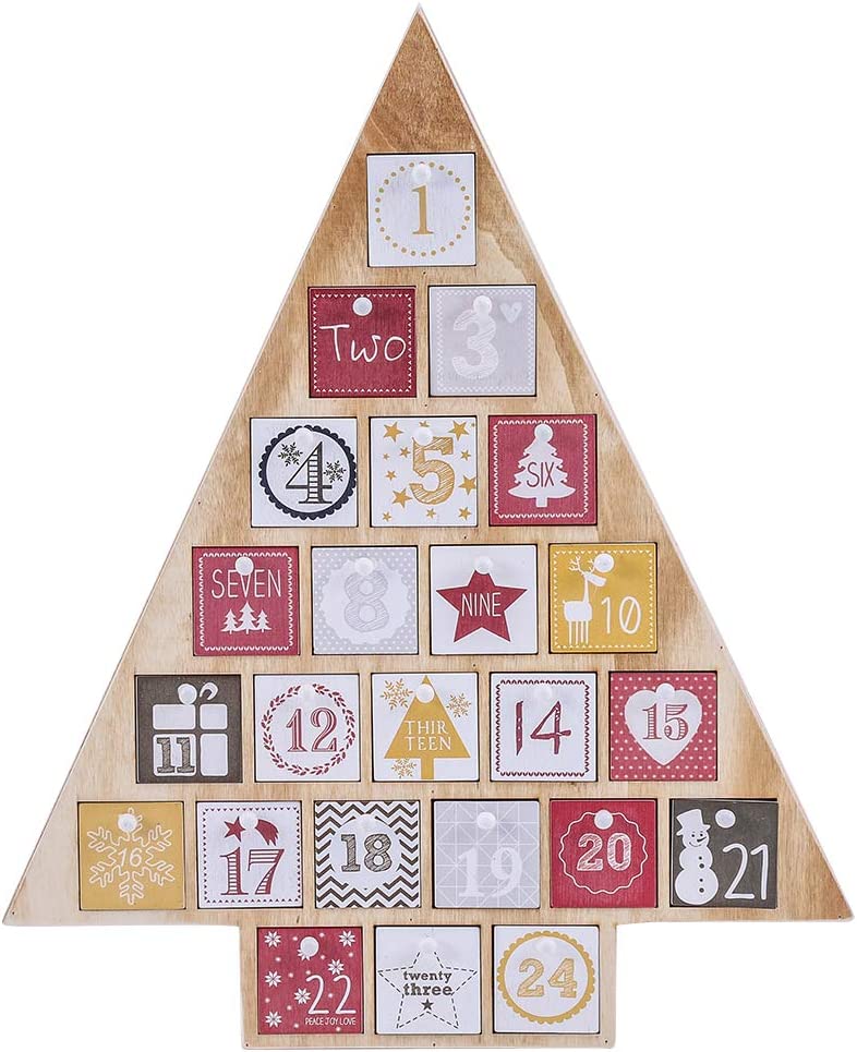 wooden advent tree from amazon