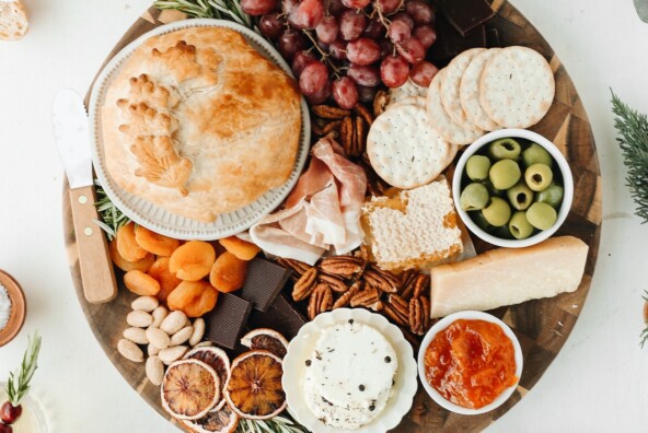 baked brie charcuterie board