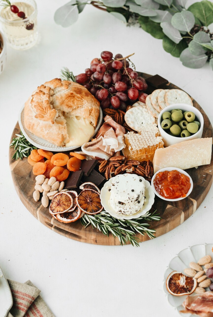 baked brie charcuterie board