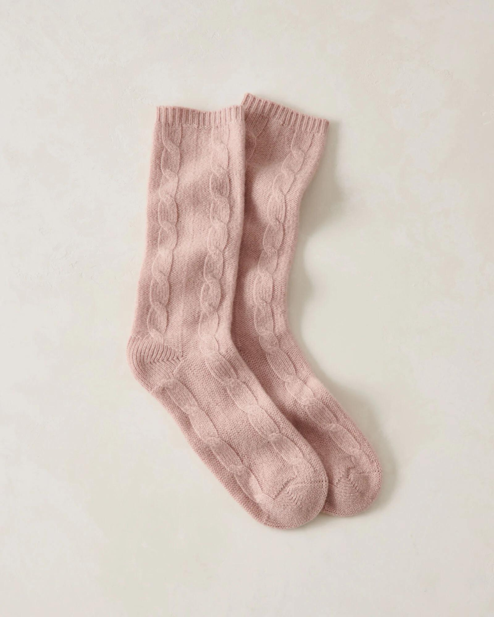 Cable Cashmere Socks