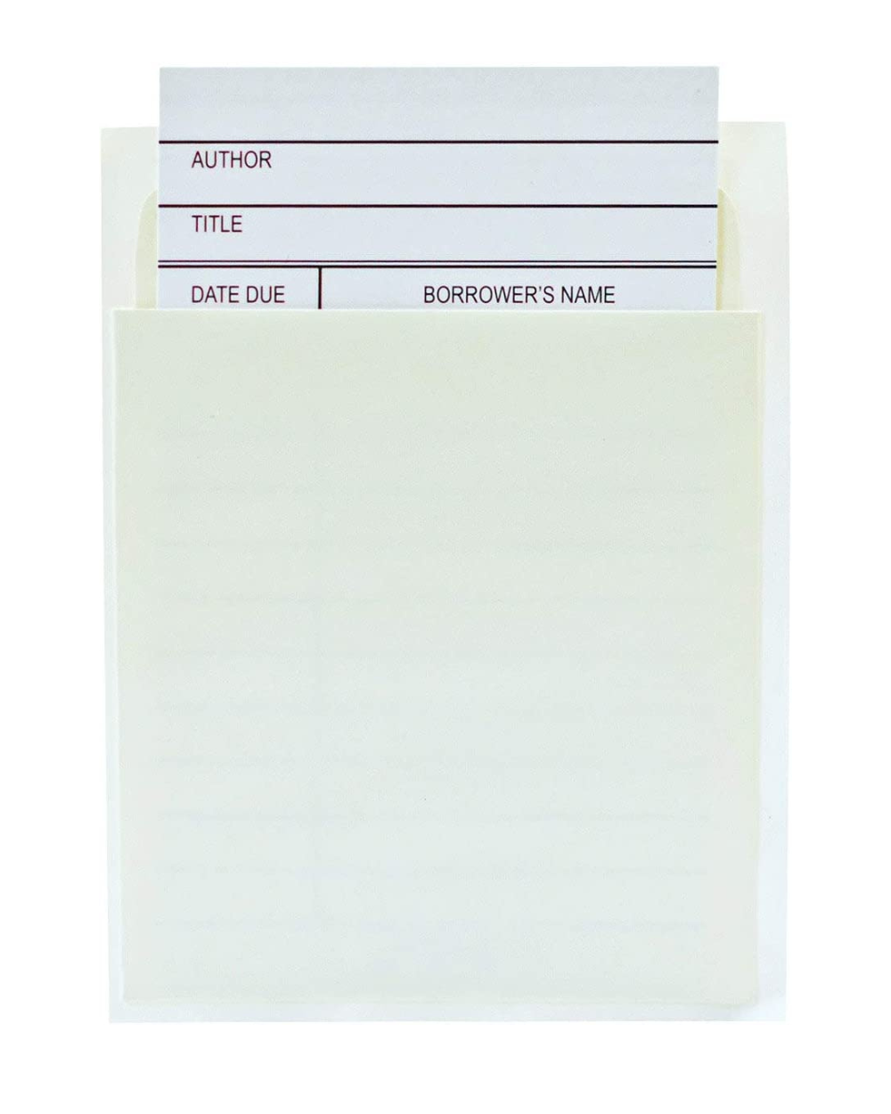 Jot & Mark Library Kit with 100 Book Card Pocket