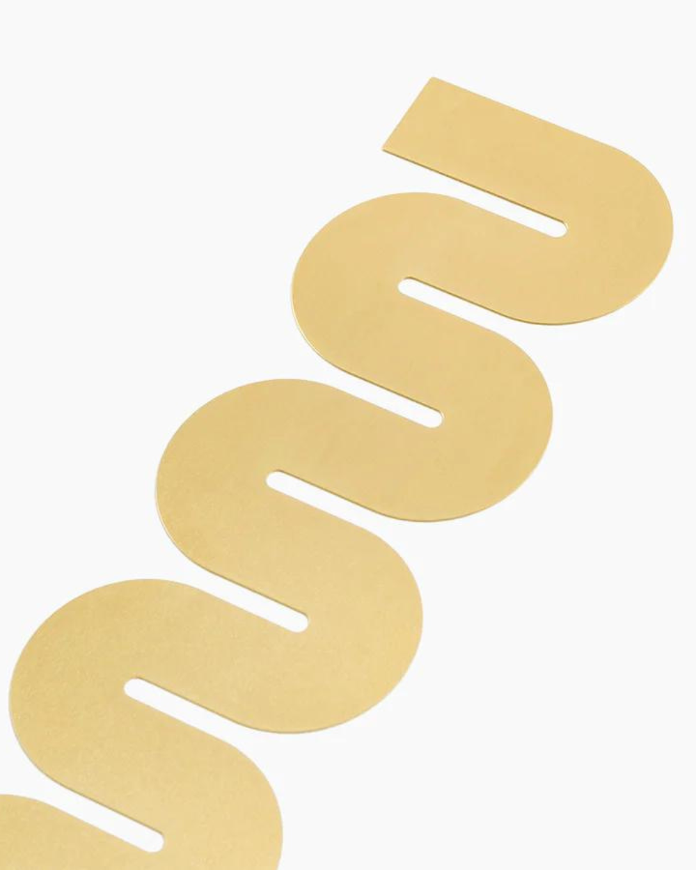 Brass Bookmark in Wave