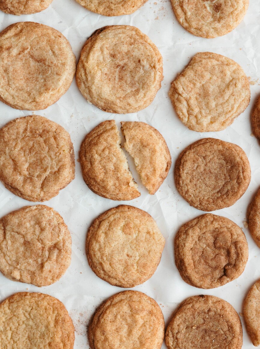 la mejor receta de galletas snickerdoodle horneadas