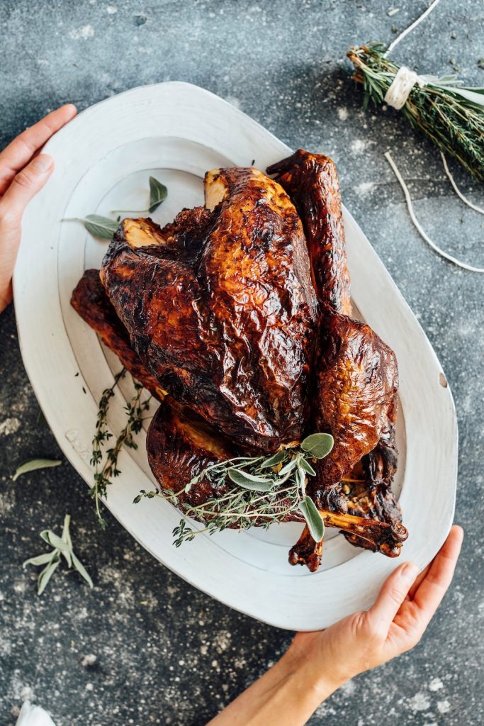 Brined Roast Turkey_thanksgiving potluck ideas