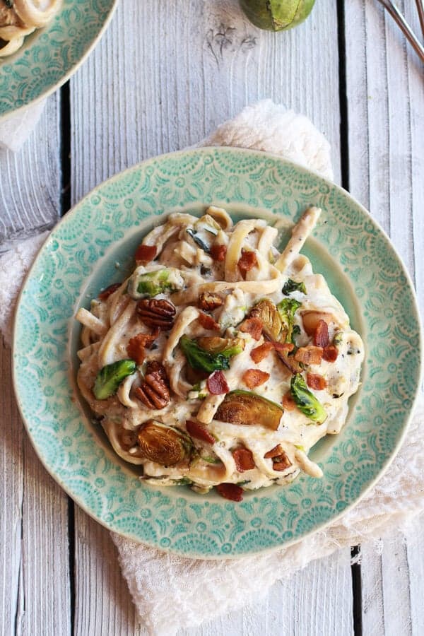 caramelized brussels sprouts bacon fettuccine alfredo_best brussels sprouts recipes
