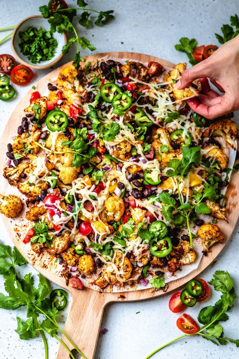 Cauliflower Nachos_lazy vegan recipes