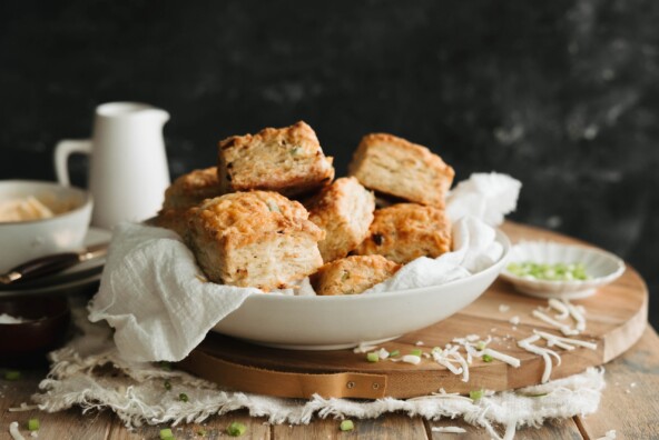 cheesy sour cream and onion biscuit recipe - thanksgiving sides