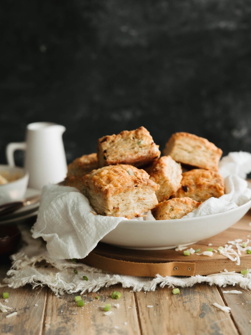 cheesy sour cream and onion biscuit recipe - thanksgiving sides