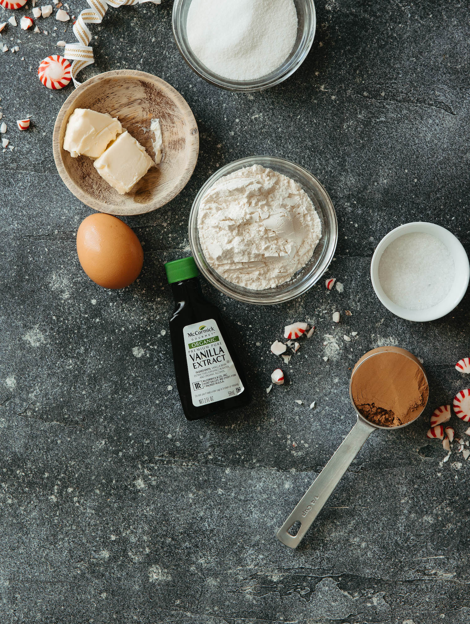 chewy chocolate peppermint cookie, snowball christmas cookie ingredients