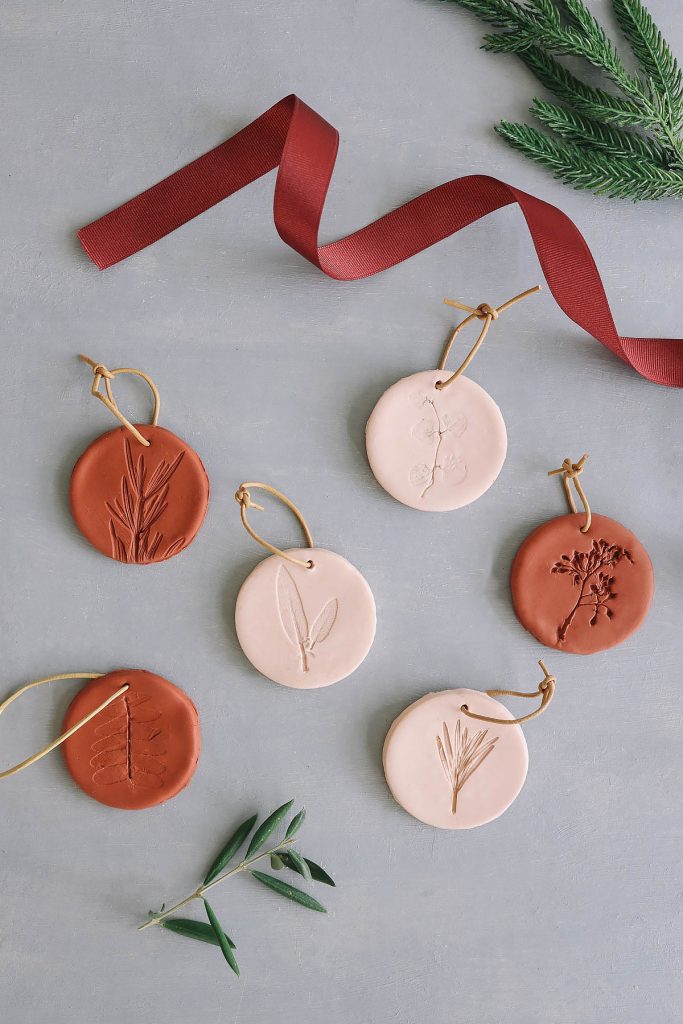 DIY plant clay ornaments