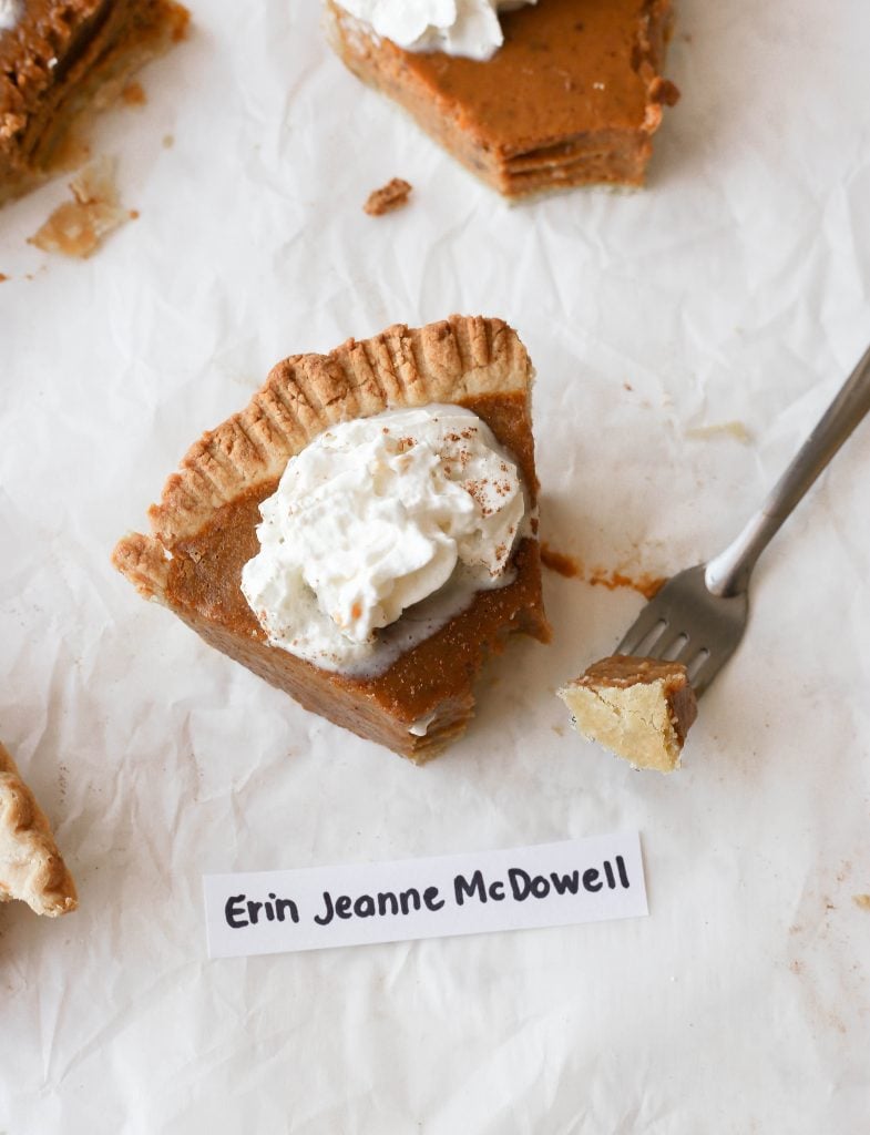 Erin Jeanne McDowell Pumpkin Pie Recipe