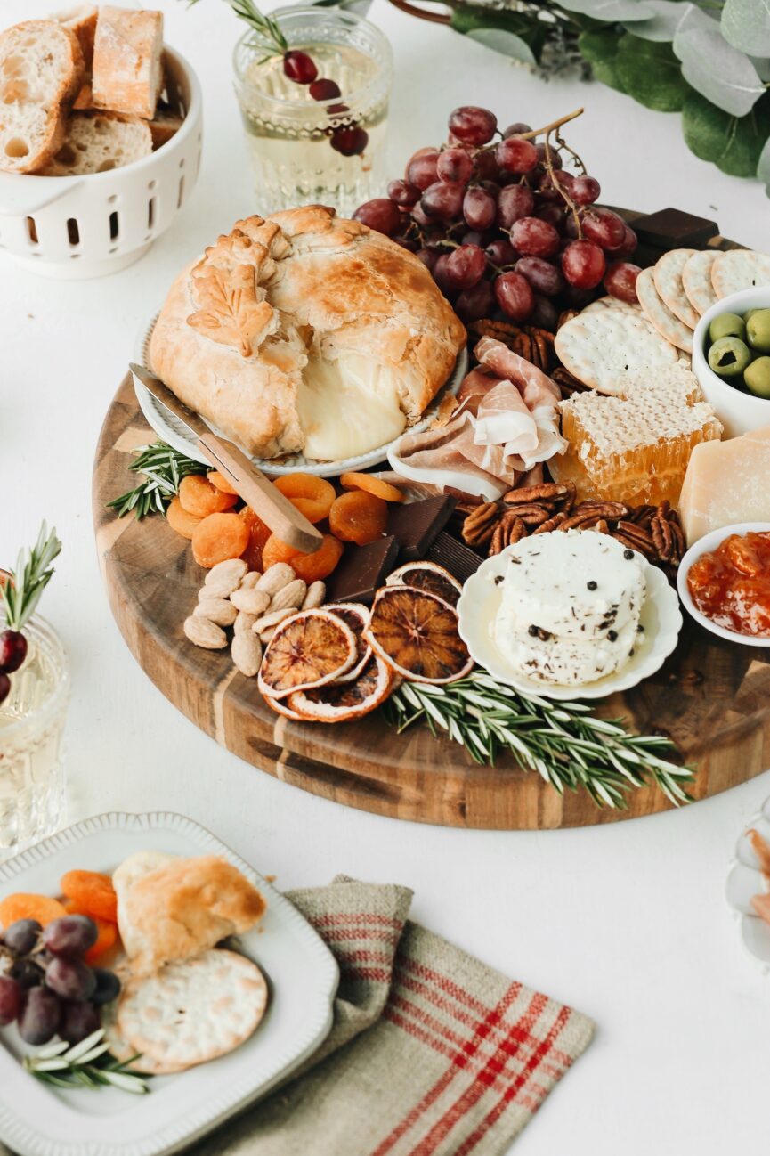 baked brie charcuterie board
