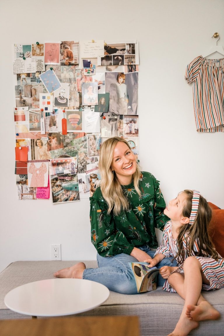 Jen Pinkston and daughter