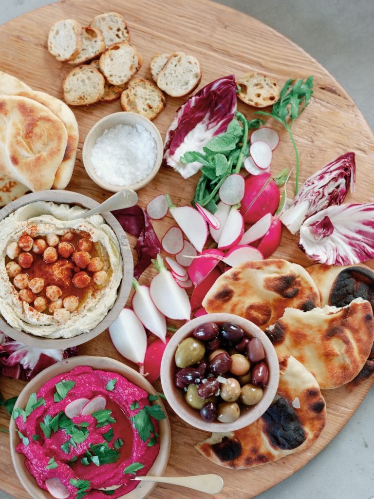 Mediterranean snack plate 