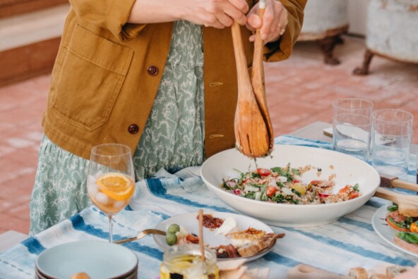 gut skin connection, salad