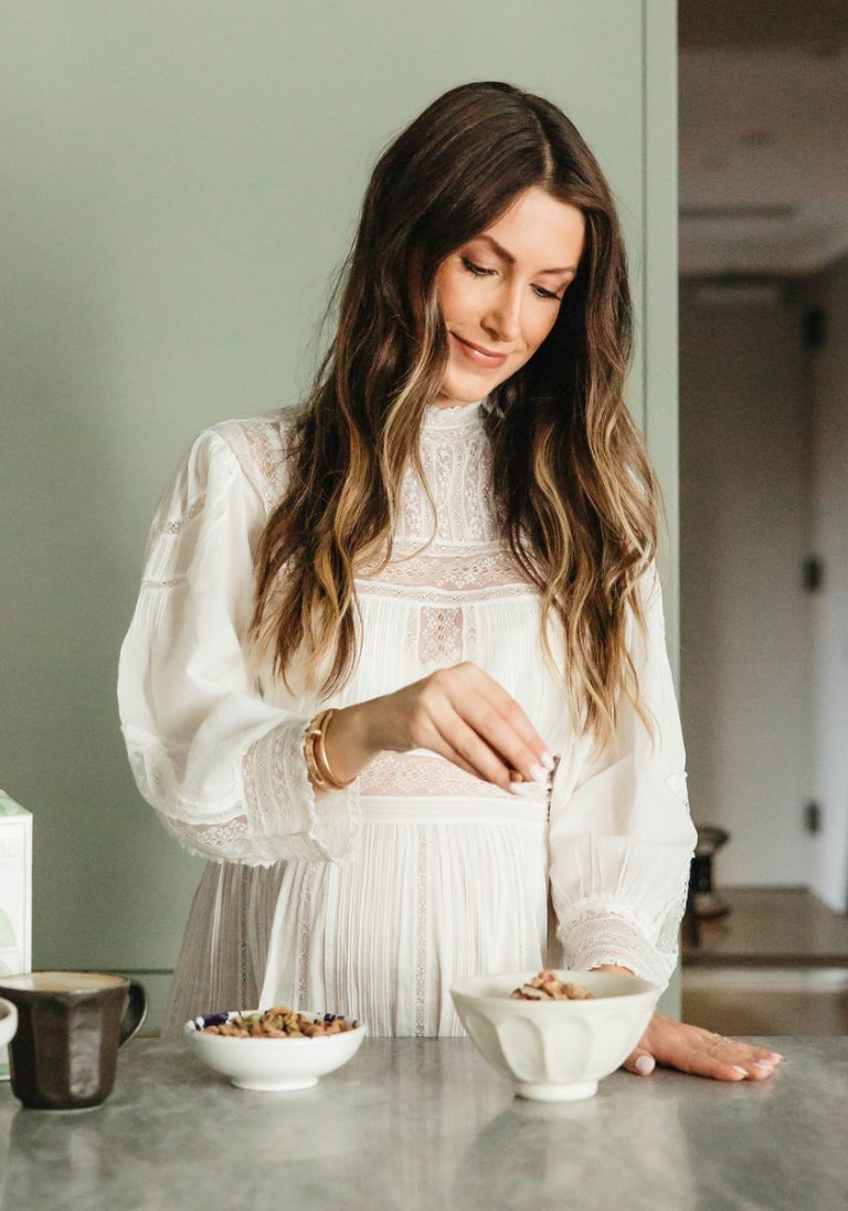 Roxana Saidi preparing breakfast_women's vitamins for energy