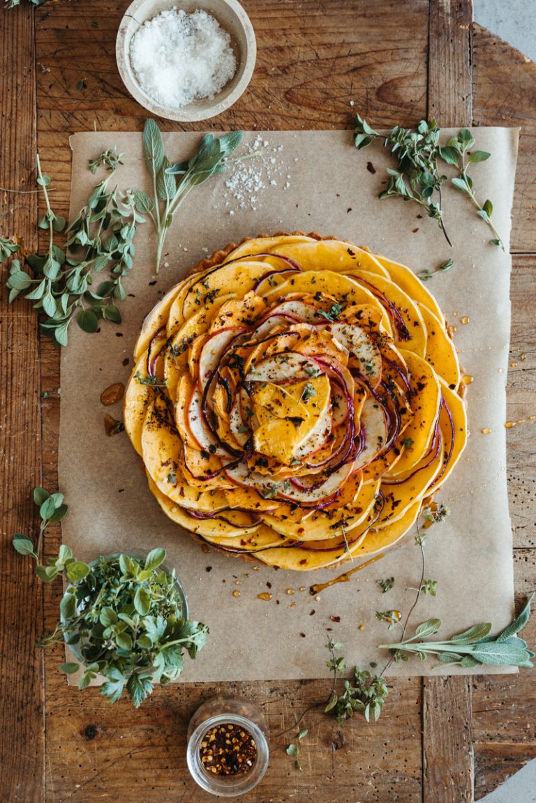 Butternut Squash and Ricotta Tart