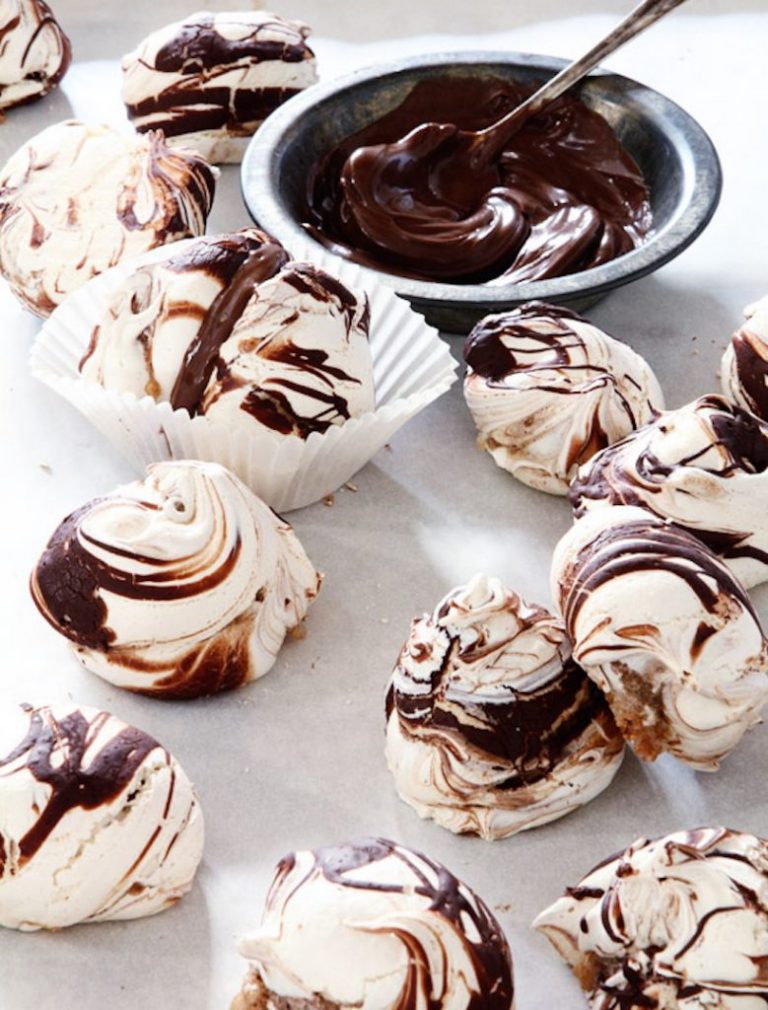 Chocolate Swirl Meringue Cookies