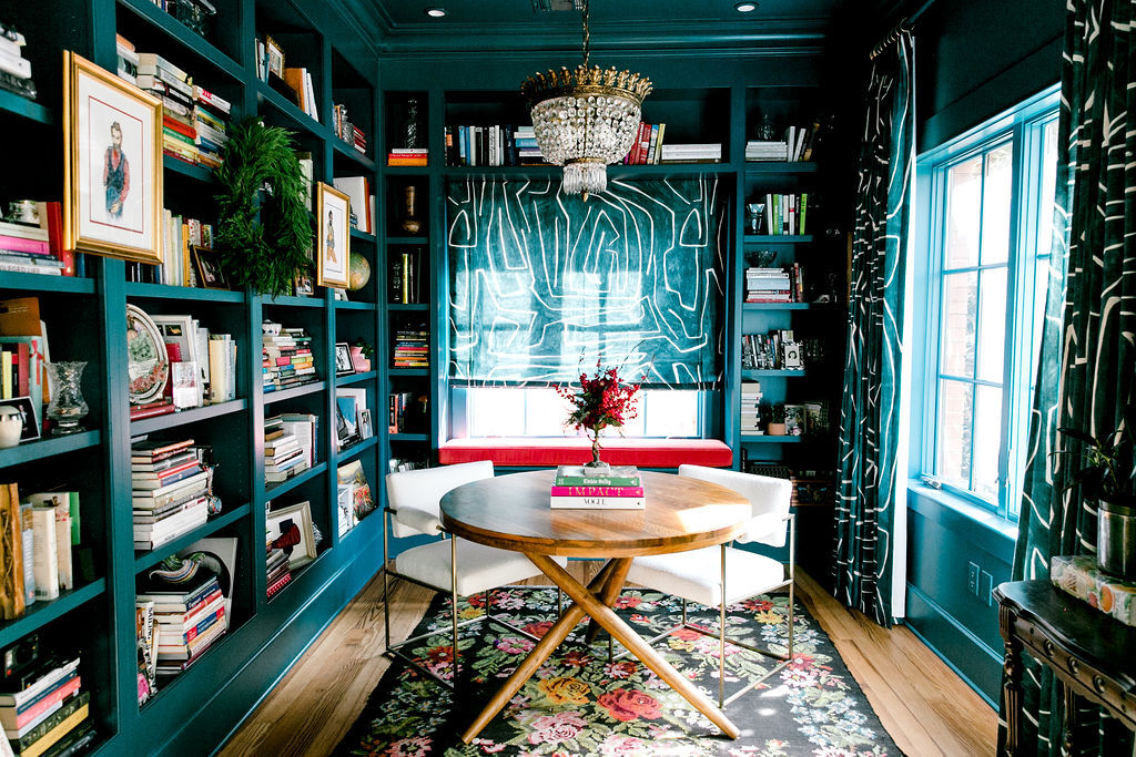 teal office outdated home décor trends for 2023