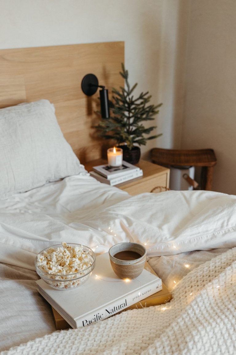things to do at home cozy bed December bucket list